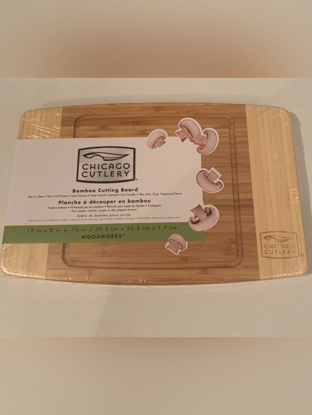 Chicago Cutlery Bamboo Cutting Board - Natural Bamboo